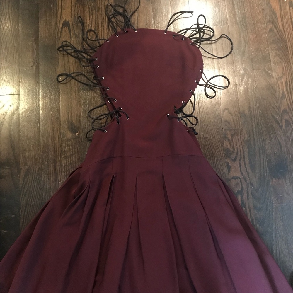 Versus Versace lace up dress.